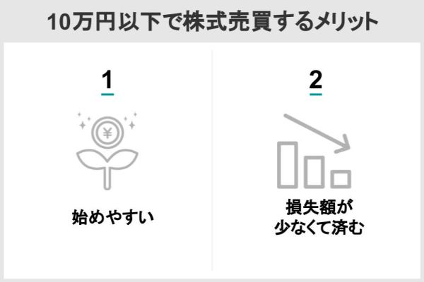 10万円以下株式売買するメリット