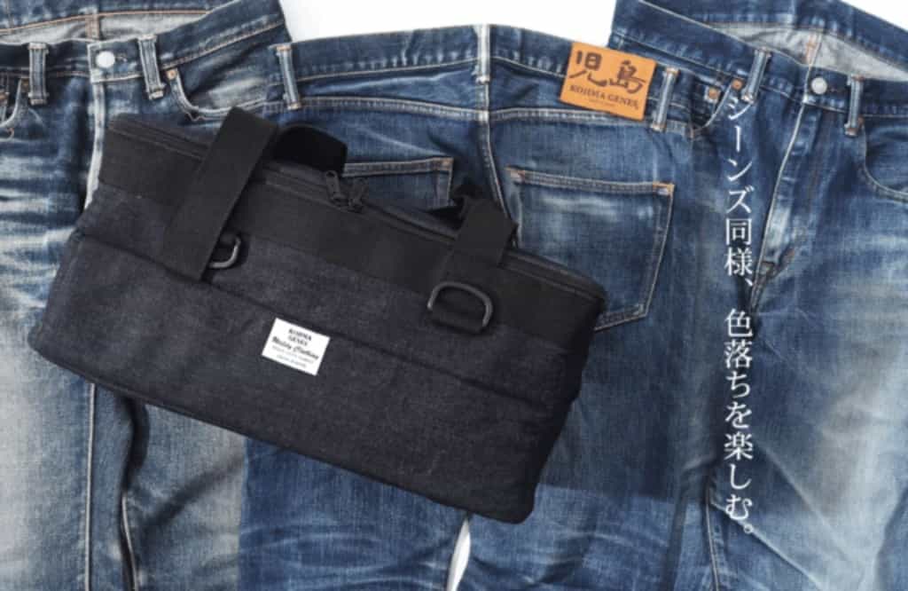 【児島ジーンズ】キャンプに行くほど色落ちが育つ。デニムバッグのクラウドファンディングを開始