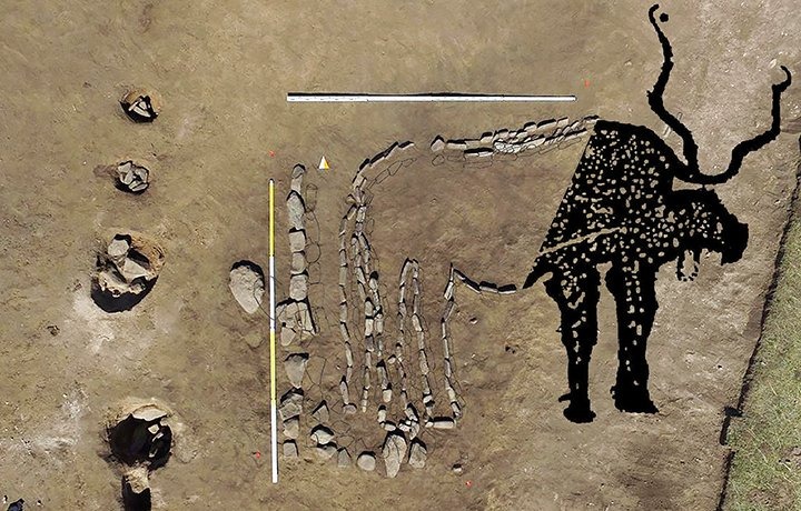 中央アジア初となる「雄牛の地上絵」をシベリア南部で発見!ナスカより2000年古い