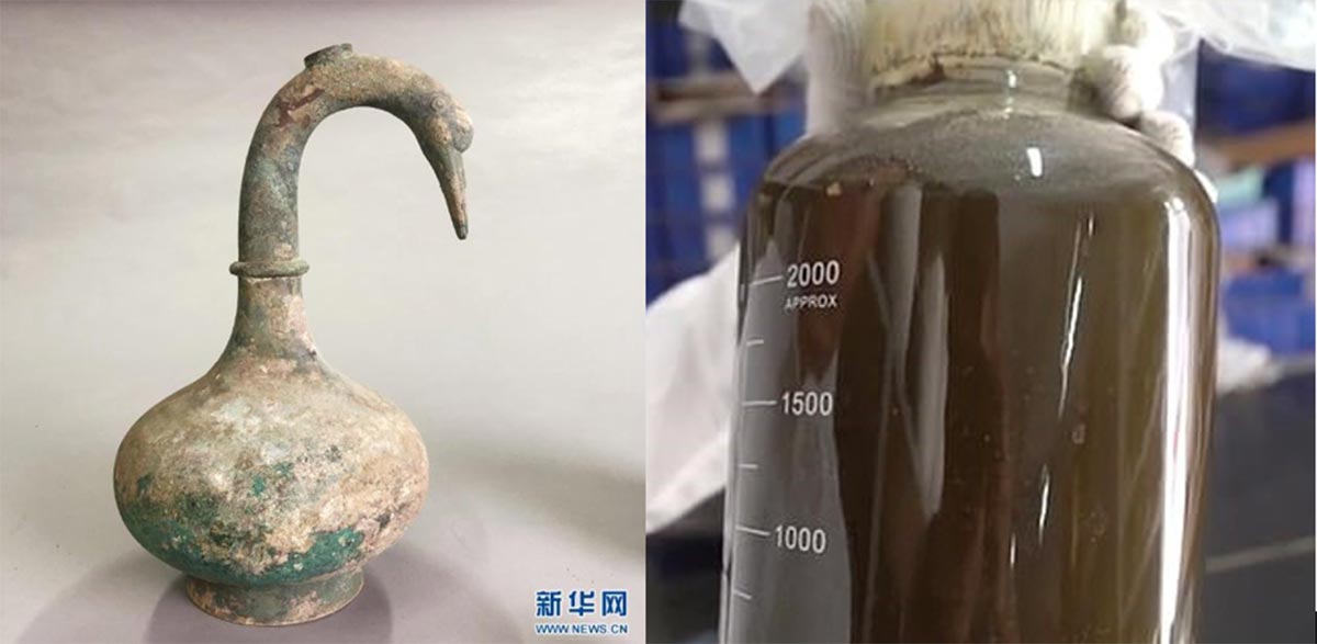 2000年前の「白鳥の壺」を発見!中には「謎の液体」が保存されていた(中国)
