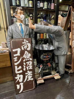 新潟全酒蔵の代表銘柄を唎き酒できる「ぽんしゅ館」