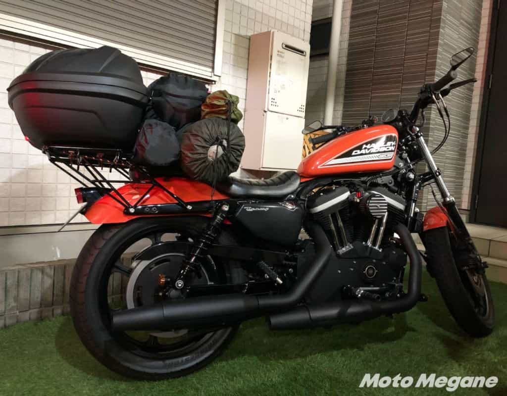 リアボックスを装着すれば、キャンプツーリングデビューは可能か!? 街乗り仕様のスポーツスターにBOXを装着&検証してみた