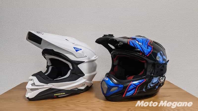 最強のオフロードヘルメットはどっち?Arai Vクロス4とSHOEI VFX-WR、オフを爆走して比較してみた。