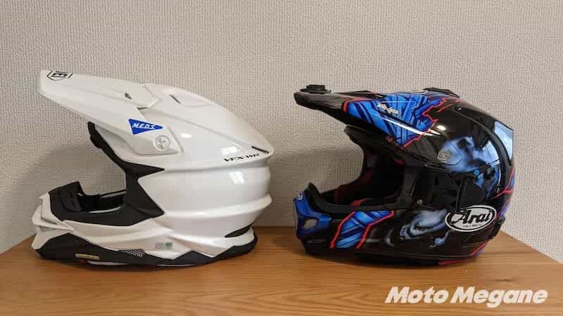 最強のオフロードヘルメットはどっち?Arai Vクロス4とSHOEI VFX-WR、オフを爆走して比較してみた。